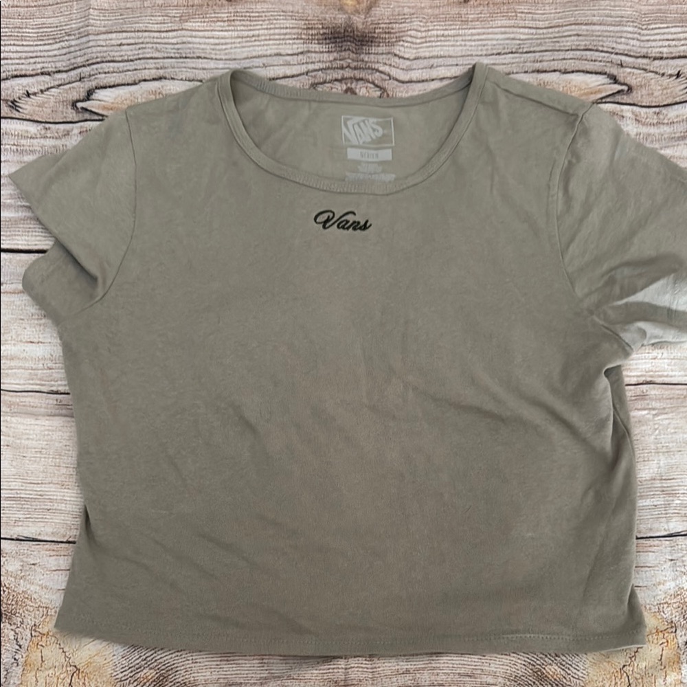 Vans Green Crop T-Shirt